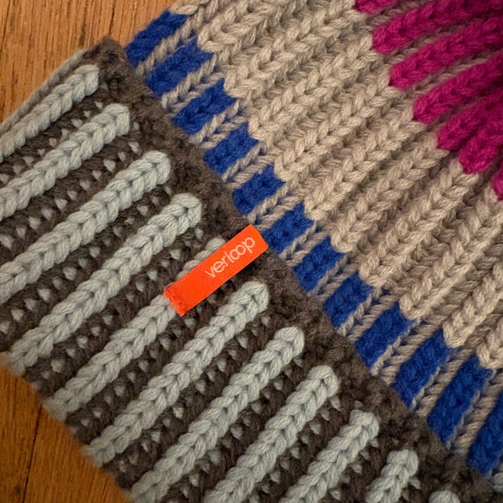 multicolor verloop beanie - Picture 2 of 3